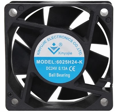 60X60X25MM DC Ventilator de răcire 24V 6025H24-K